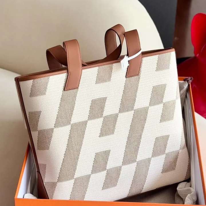 Hermès - Bolso Cabas H en Biais 40 de Tas van
