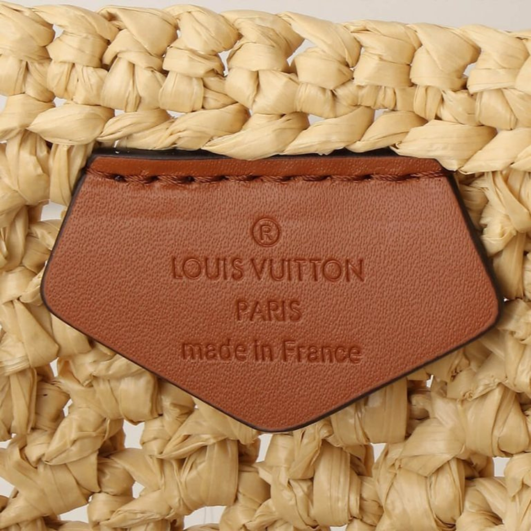Louis Vuitton – Bolso OnTheGo MM «By The Pool» de rafia