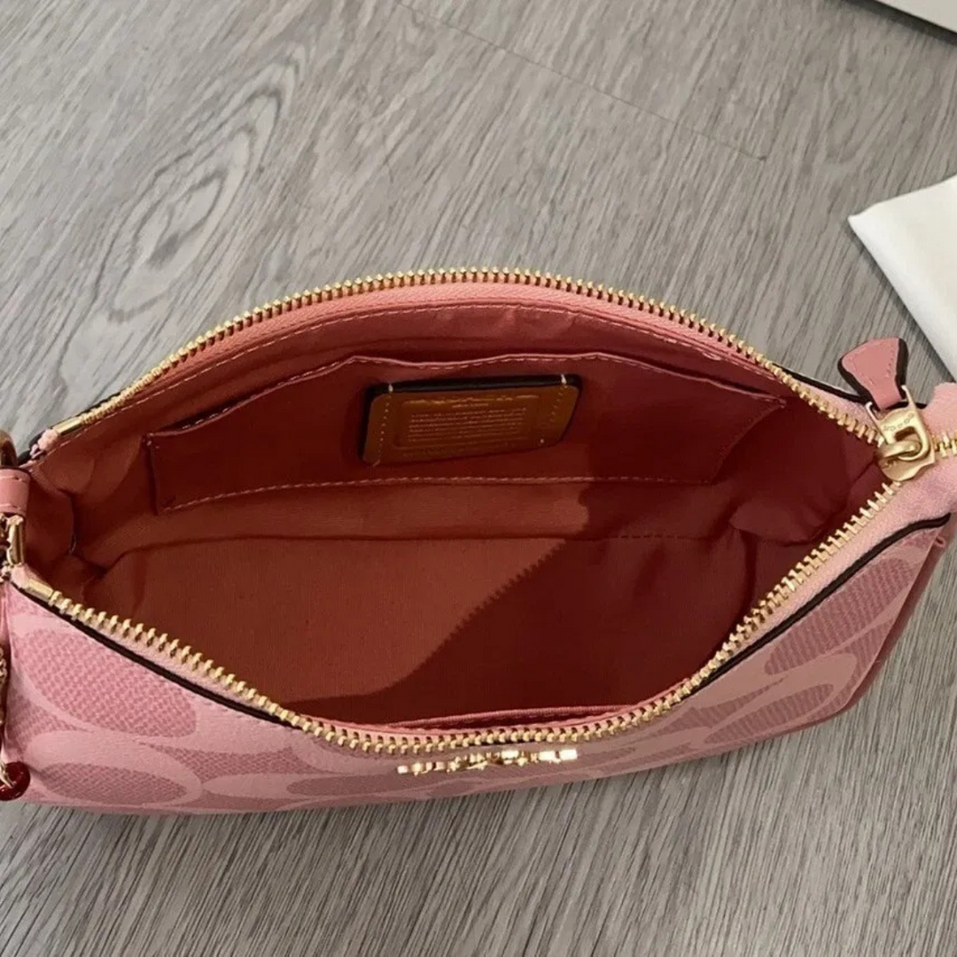 Coach Teri - Bolso bandolera en lona rosa exclusiva