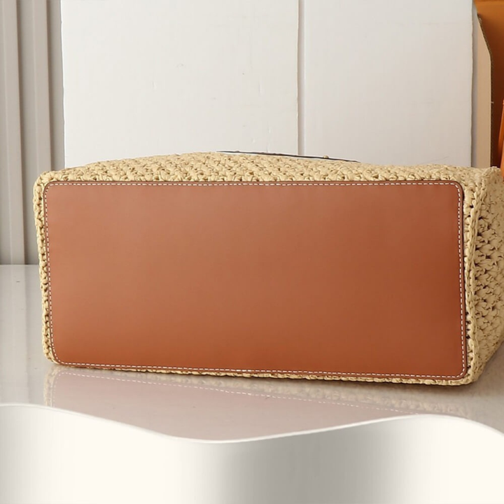 Louis Vuitton – Bolso OnTheGo MM «By The Pool» de rafia